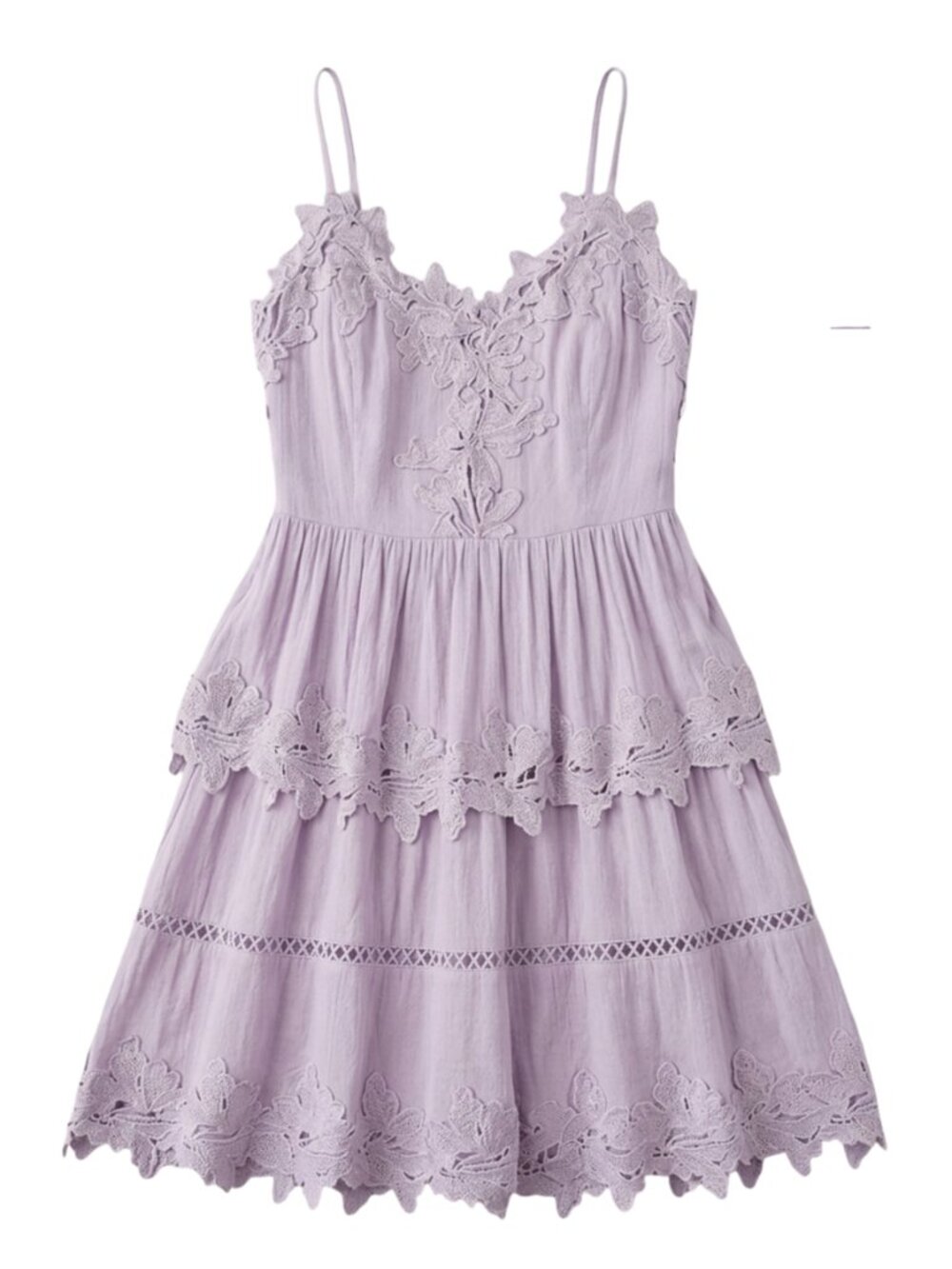Sisters Of The Tribe Purple Lace Cami Mini Dress  Floral Details Size 12